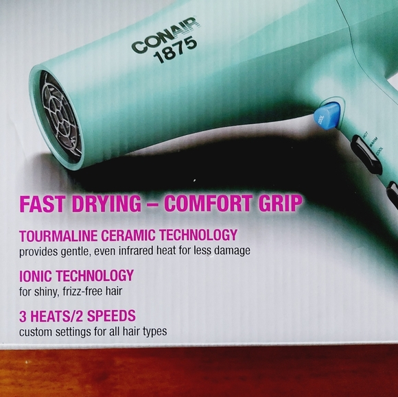 Conair 1875 Watt velvet touch dryer. - Picture 9 of 12
